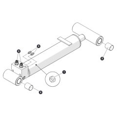 Tilt Cylinder for Skyjack SJ45 AJHEplus Articulating Boom