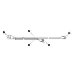 Dual Flashing Light Harness for Skyjack SJ4720 DC Scissor Lift