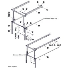 Extension Railing for Skyjack SJ4720 DC Scissor Lift