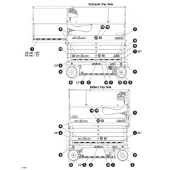 Labels - Side for Skyjack SJ4720 DC Scissor Lift