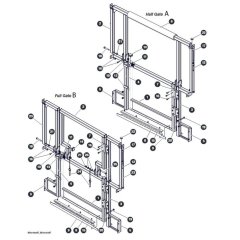 Rear Gates for Skyjack SJ4720 DC Scissor Lift