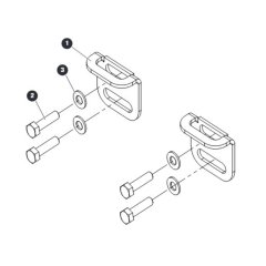 Tray Locking Plates for Skyjack SJ4720 DC Scissor Lift