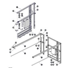 Extension Railing and Front Gate - Aircraft Option for Skyjack SJ4726 DC Scissor Lift