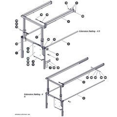 Extension Railing for Skyjack SJ4726 DC Scissor Lift