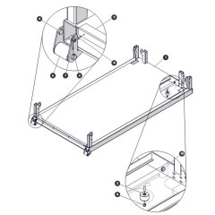 Main Platform with Aircraft Option for Skyjack SJ4726 DC Scissor Lift