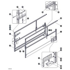 Main Railings Aircraft Option for Skyjack SJ4726 DC Scissor Lift