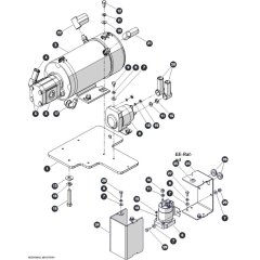 Motor Pump and Contactor for Skyjack SJ4726 DC Scissor Lift