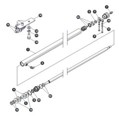 Powerdeck Cylinder for Skyjack SJ4726 DC Scissor Lift
