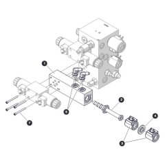 Powerdeck Manifold (Option) for Skyjack SJ4726 DC Scissor Lift