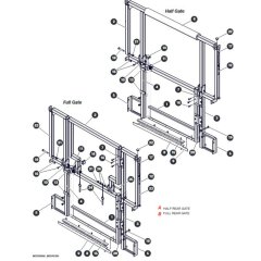 Rear Gates for Skyjack SJ4726 DC Scissor Lift