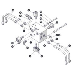 Drive Manifold ANSI/CSA for Skyjack SJ4732 DC Scissor Lift