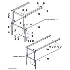 Extension Railing for Skyjack SJ4732 DC Scissor Lift