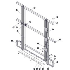 Full Rear Gate - Aircraft Option for Skyjack SJ4732 DC Scissor Lift