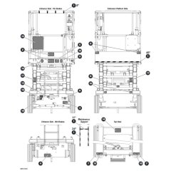 Labels – Front Back & Top for Skyjack SJ4732 DC Scissor Lift