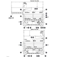 Labels - Sides for Skyjack SJ4732 DC Scissor Lift