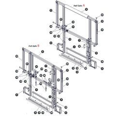 Rear Gates for Skyjack SJ4732 DC Scissor Lift
