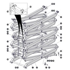 Scissors for Skyjack SJ4732 DC Scissor Lift