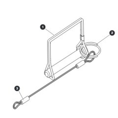 Wire Locking Pin for Skyjack SJ4732 DC Scissor Lift