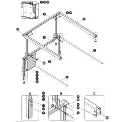 sj4740-extension-railing for Skyjack SJ4740 DC Scissor Lift