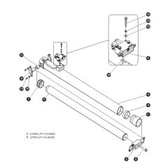 Lift Cylinder for Skyjack SJ4740 DC Scissor Lift