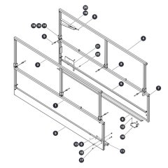 Main Railings for Skyjack SJ4740 DC Scissor Lift