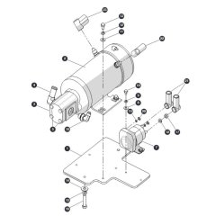 Motor Pump and Contactor for Skyjack SJ4740 DC Scissor Lift