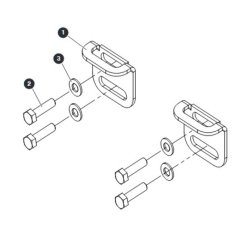 Tray Locking Plates for Skyjack SJ4740 DC Scissor Lift