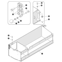 Battery Tray for Skyjack SJ4740 E C103007000 - C103999999 DC Scissor Lift