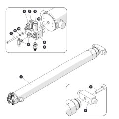 Lift Cylinders for Skyjack SJ4740 E C103007000 - C103999999 DC Scissor Lift