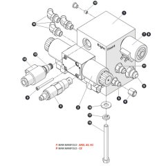 Main Manifold for Skyjack SJ4740 E C103007000 - C103999999 DC Scissor Lift