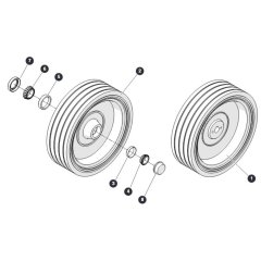 Wheels for Skyjack SJ4740 E C103007000 - C103999999 DC Scissor Lift