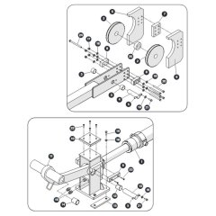 Extension Cylinder Hardware for Skyjack SJ66 Tplus Telescopic Boom