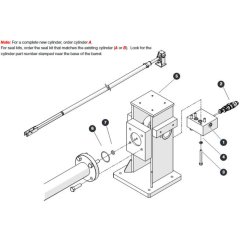 Extension Cylinder for Skyjack SJ66 Tplus Telescopic Boom