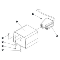 Footswitch for Skyjack SJ66 Tplus Telescopic Boom