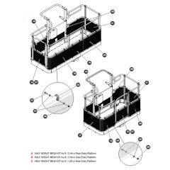 Half-Height Platform Mesh-1 for Skyjack SJ66 Tplus Telescopic Boom