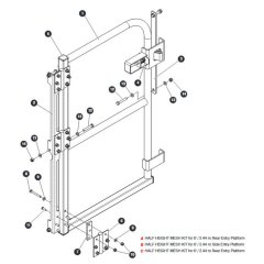 Half-Height Platform Mesh for Skyjack SJ66 Tplus Telescopic Boom