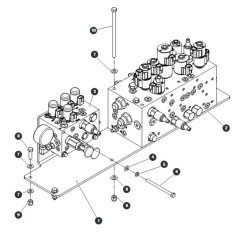 Manifold Hardware for Skyjack SJ66 Tplus Telescopic Boom