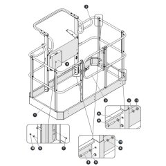 Platform with Swing Gate for Skyjack SJ66 Tplus Telescopic Boom