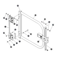 Swing Gate for Skyjack SJ66 Tplus Telescopic Boom
