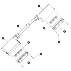 Base to Platform Cable for Skyjack SJ6826 (B200000001 - B200999999) RT Scissor Lift