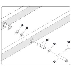 Center Pin for Skyjack SJ6826 (B200000001 - B200999999) RT Scissor Lift