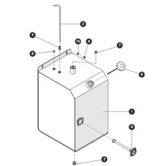 Fuel Tank for Skyjack SJ6826 (B200000001 - B200999999) RT Scissor Lift
