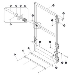 Full Gate for Skyjack SJ6826 (B200000001 - B200999999) RT Scissor Lift