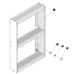 Ladder for Skyjack SJ6826 (B200000001 - B200999999) RT Scissor Lift