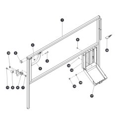 Left Extension Railing for Skyjack SJ6826 (B200000001 - B200999999) RT Scissor Lift