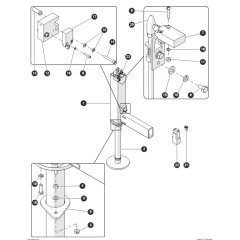 Outrigger-1 for Skyjack SJ6826 (B200000001 - B200999999) RT Scissor Lift