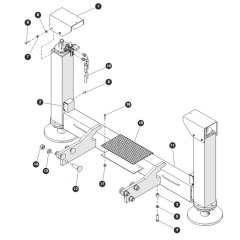 Outrigger for Skyjack SJ6826 (B200000001 - B200999999) RT Scissor Lift