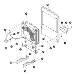 Radiator Kit for Skyjack SJ6826 (B200000001 - B200999999) RT Scissor Lift