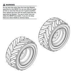 Tyre for Skyjack SJ6826 (B200000001 - B200999999) RT Scissor Lift