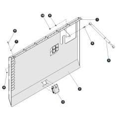 Engine Cabinet Door for Skyjack SJ6832 (B200000001 - B200999999) RT Scissor Lift